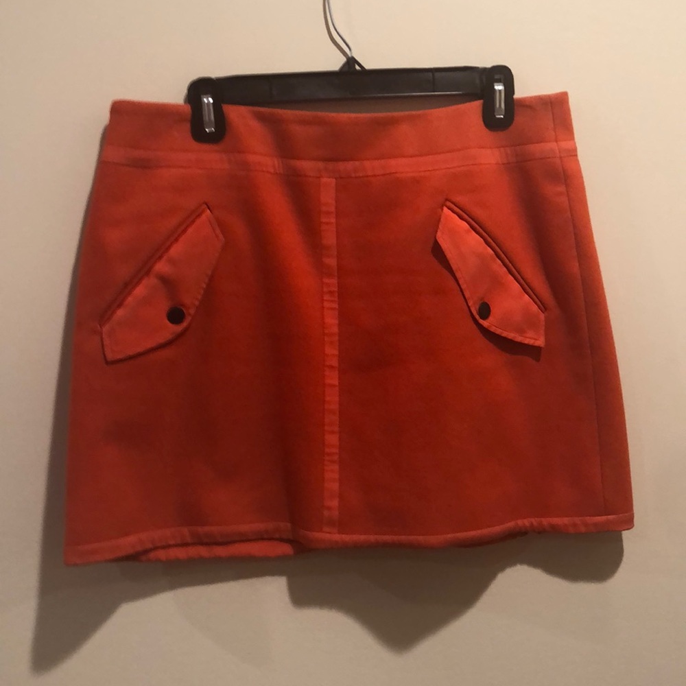 Orange rag & Bone wool mini skirt